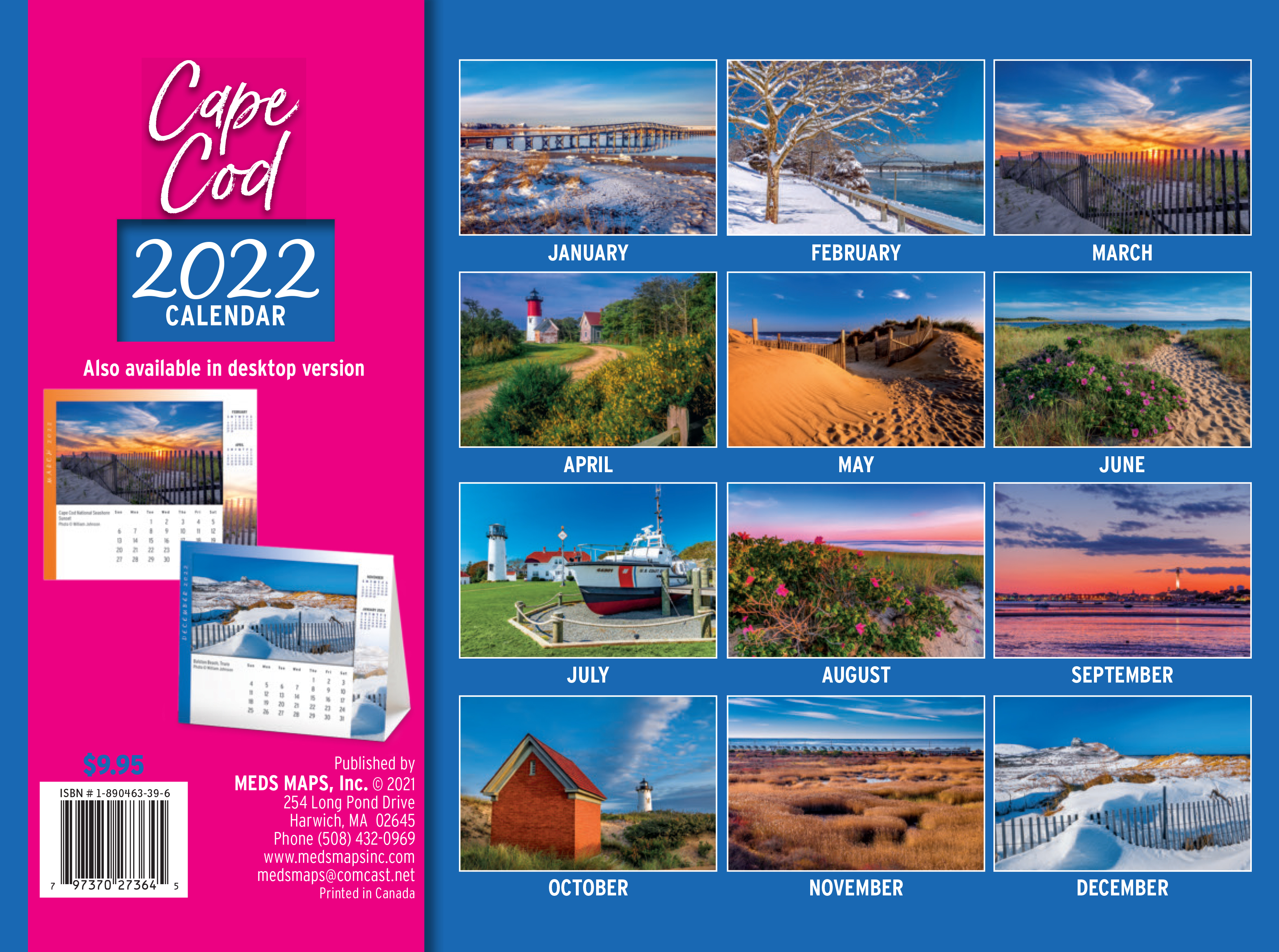 Cape Cod Calendar 2022 | Meds Maps Cape Cod