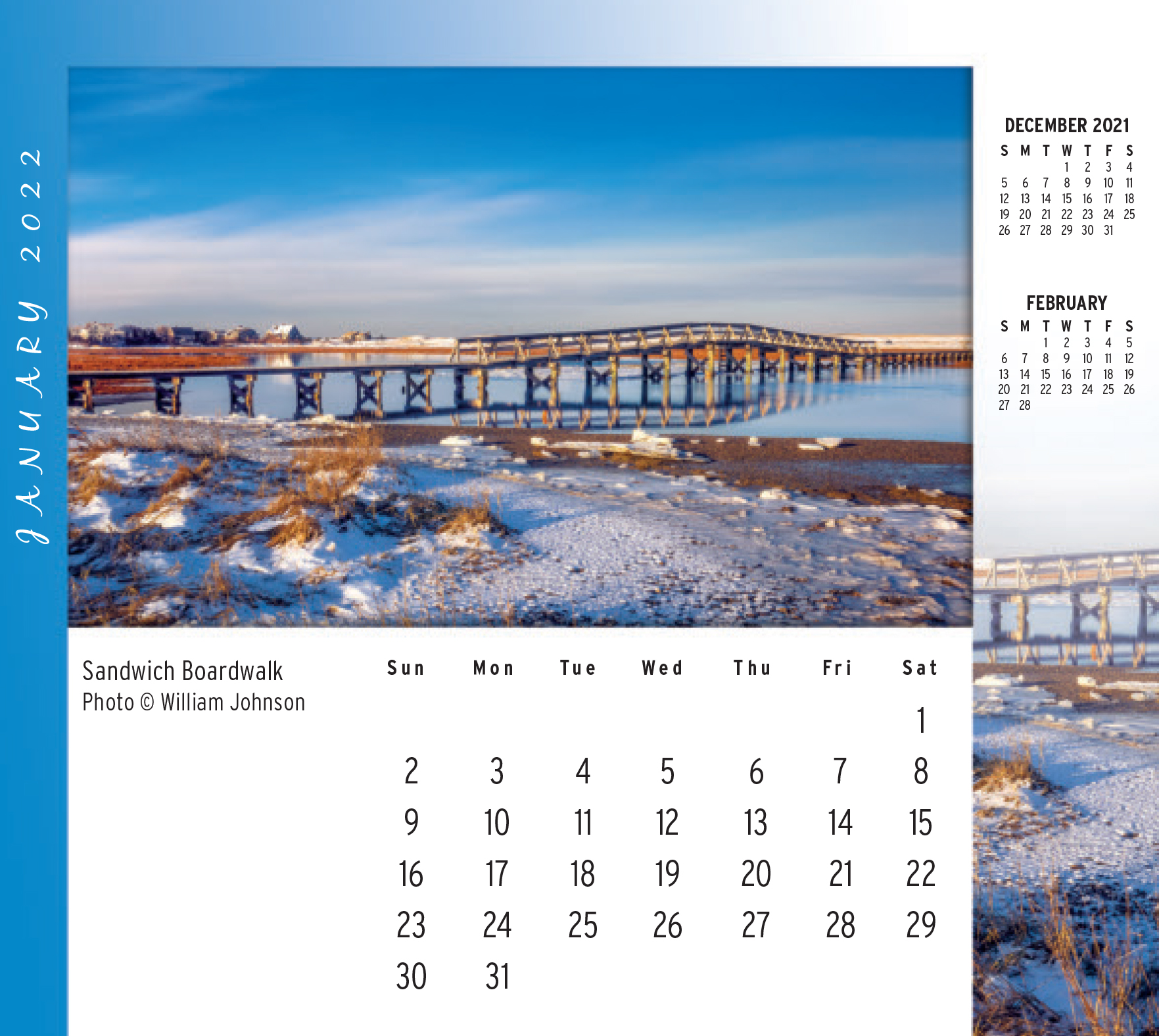 Cape Cod Desktop/Wall Calendar 2022 Meds Maps Cape Cod