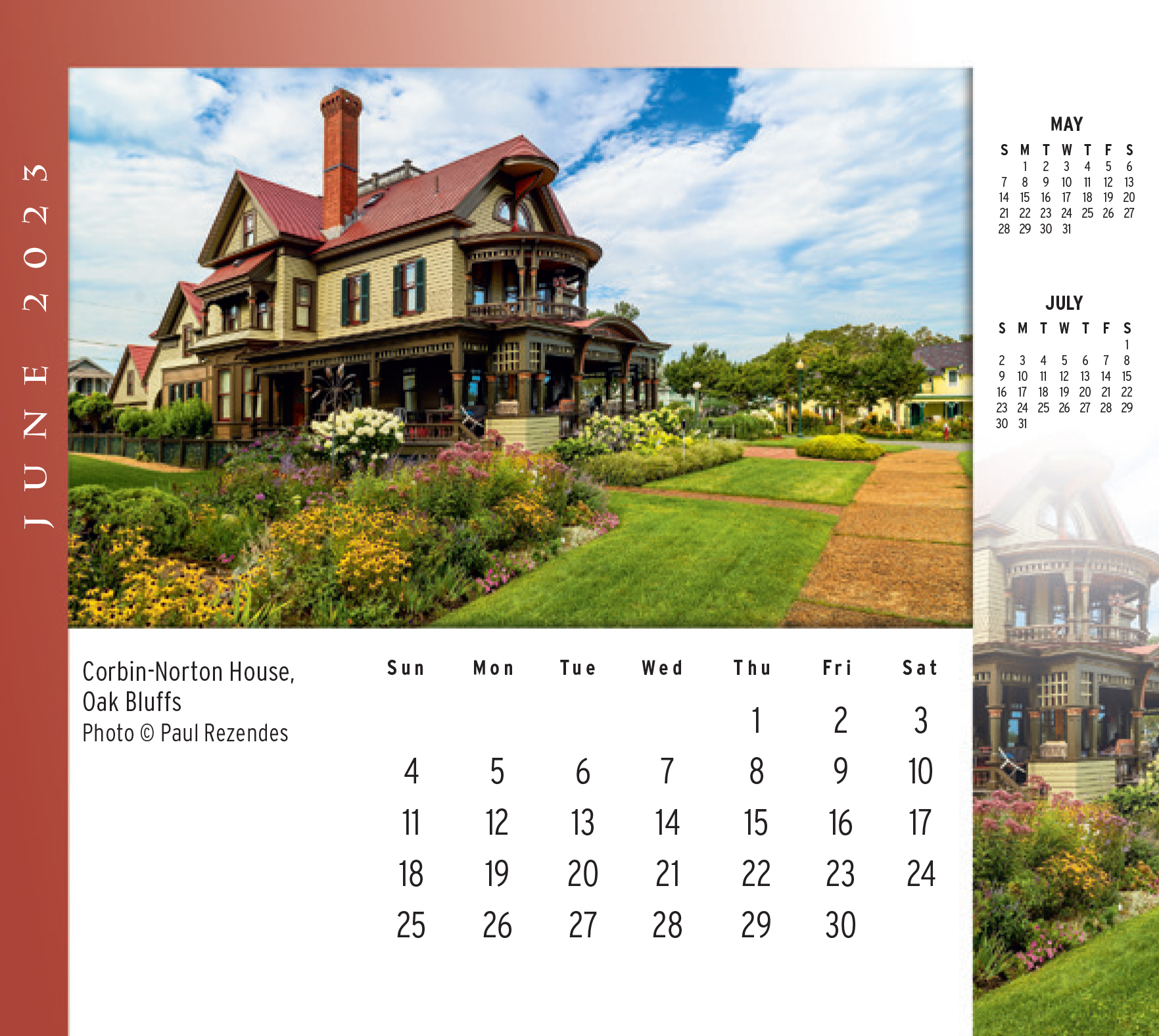 Martha’s Vineyard Desktop/Wall Calendar 2023 Meds Maps Cape Cod