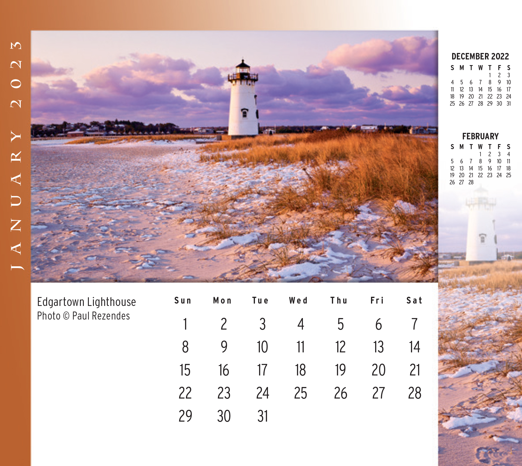 Martha’s Vineyard Desktop/Wall Calendar 2023 Meds Maps Cape Cod